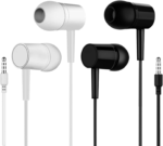 Wireless Earbuds, Bluetooth 5.4 HiFi Stereo Headphones with Noise Cancelling Mic, 50H Playback in Ear Buds with LED Digital Display, IPX7 Waterproof Earphones for Office/Running/Workout White