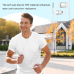 Wireless Earbuds, Bluetooth 5.4 HiFi Stereo Headphones with Noise Cancelling Mic, 50H Playback in Ear Buds with LED Digital Display, IPX7 Waterproof Earphones for Office/Running/Workout White - Image 6