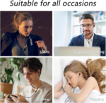 Wireless Earbuds, Bluetooth 5.4 HiFi Stereo Headphones with Noise Cancelling Mic, 50H Playback in Ear Buds with LED Digital Display, IPX7 Waterproof Earphones for Office/Running/Workout White - Image 7