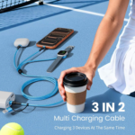 Travel Essentials, 3 in 2 USB A/C Cable to iPhone 17 Charger/Apple Watch Charger/IP, Braided Multi Charging Cable Cord, RV Camping Essentials, Designed for iWatch Series & iPhone17-11/iPad - Image 2