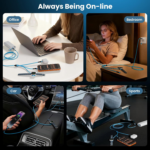 Travel Essentials, 3 in 2 USB A/C Cable to iPhone 17 Charger/Apple Watch Charger/IP, Braided Multi Charging Cable Cord, RV Camping Essentials, Designed for iWatch Series & iPhone17-11/iPad - Image 8